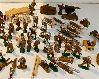 Barclay 1930’s Metal Lead Soldiers Vintage Toys Military EUC 