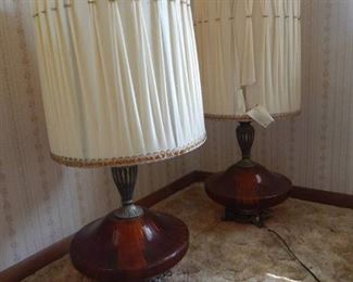 Unique Vintage Amber Lamps