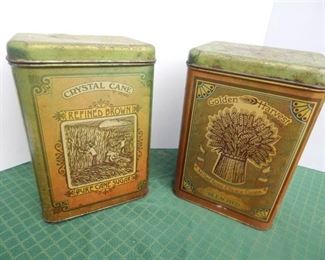 Vintage Chien Sugar & Flour Tins