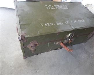 Vintage Army Footlocker