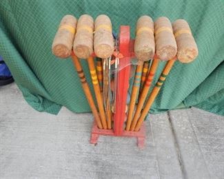 Vintage Croquet Set