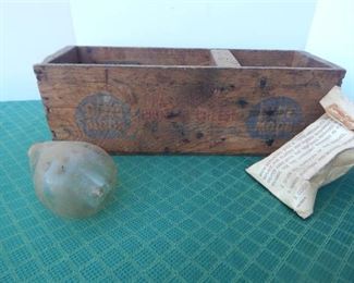 Antique Wooden Box From Blue Moon