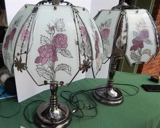 Glass  Panel Lamps (2)