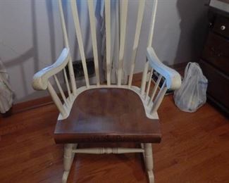Vintage High back rocking chair
