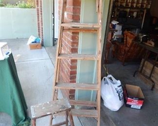 Two Wooden Ladders