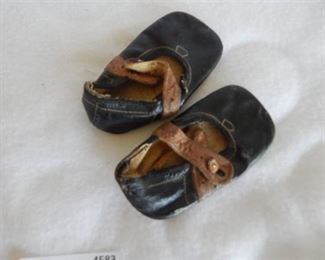Antique Leather Baby Shoes