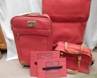 Red 5Ppiece Luggage Set
