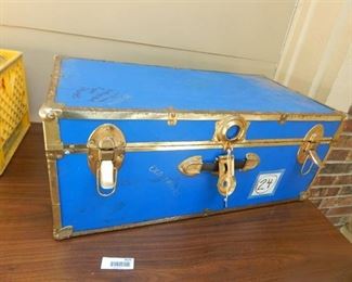 Blue Wood w/ GoldTtrim Storage Box