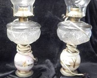 Oil Lamps Converted to Electric