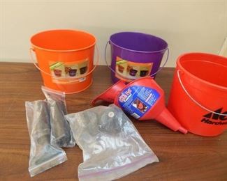 Funnels, Bike Pumps & Buckets