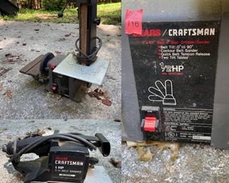 Sears Craftsman 1” x 42” Belt-6 Disc Grinder/Sander 1/2HP
Sears Craftsman 1 HP 3 - in. Belt Sander