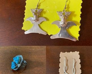 Sterling Ring
Sterling Pierced Earrings