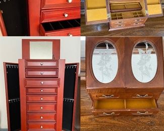 Brand new 8 Drawer Armoire
Vintage Mirrored Jewelry Box