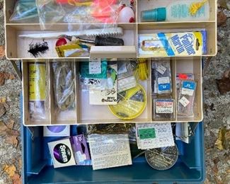 Tackle Box Full of Fishing Stuff