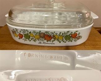 1970’s Corning Ware Spice of Life A-10-B 2.5 Liter Covered Casserole