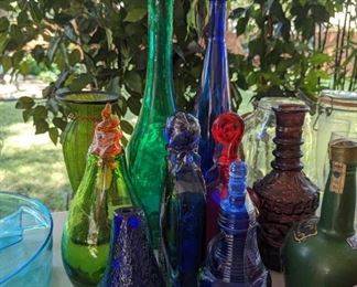 Colored Glass Bottles