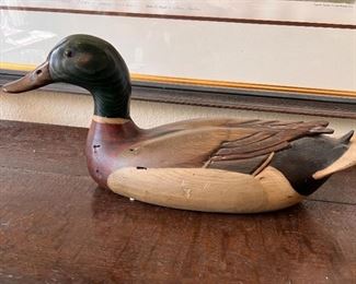 Signed Tom Taber duck decoy