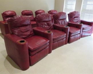 Media room seating - 2 sets of 4 chairs
