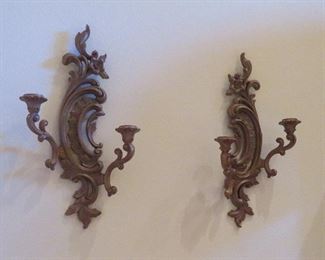 Syroco 1960's wall sconces