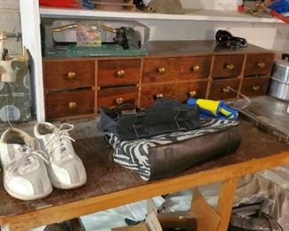 Hardware and bowling shoes