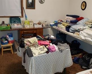 Linens 
Sewing machine