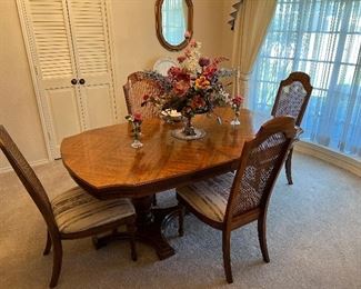 Formal dining and matching hutch