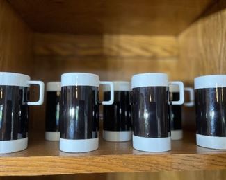 Retro Braniff Airline passenger coffee cups