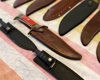 Large selection of very large knives