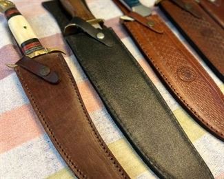 Large selection of very large knives