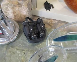 "I spy with I set of eyes!" a nice set of binoculars.