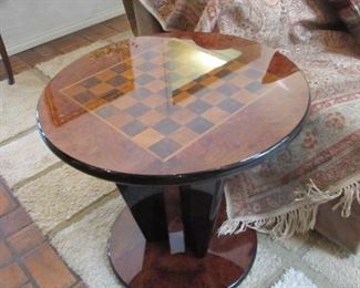 A fun and solid chess/checkers table. well-made!