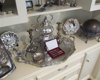 Amazing high-quality vintage silver plated serving pieces