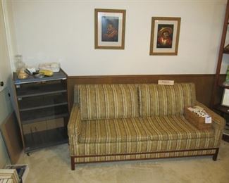 1960-70s Mid-century pull-out love seat couch