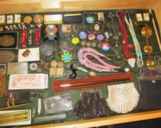 We have some cute & interesting stuff in our jewelry cases. Including a rare REED & BARTON Jogging Stick, used to train dogs. Very rare. 