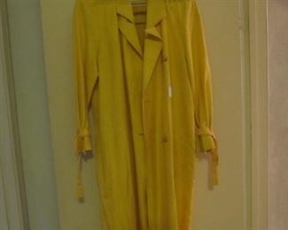A vintage 100% SILK trench coat. 