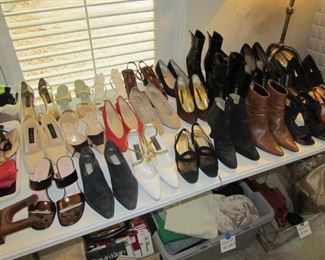Designer shoes!! – Jimmy Choo, Ferragamo, Via Spiga, Walter Steiger, Manolo Blahnik, Charles Jourdan, Donna Karen, Yves Saint Laurent, Ann Taylor, Ralph Lauren, Donald J Pliner, Calico, Vineli, Escada