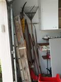 Ladders, yard tools