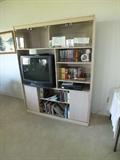Wall unit, TV, books