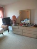 dresser and mirror