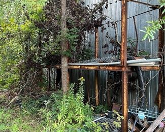 Huge metal racks.. (must have equipment to remove from property )