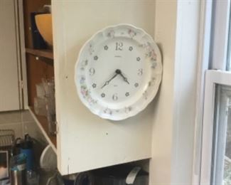 Pfaltzgraff Tea Rise complete set of dishes plus clock, candle, heart shape bowls & some cookware!