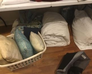 Linens, pillows, and more