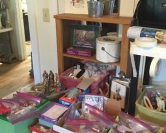 One room full of every kind of item you could possibly need - shelves are full and more!