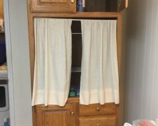 Large storage cabinet used for groceries & storage