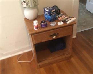 Cute monkey lamp + small night stand