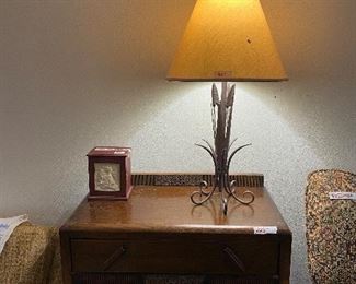 Living room small cabinet & lamp