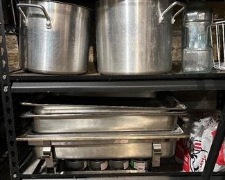 Pots $7, Sternos $1.00 and Schafing Dishes $15