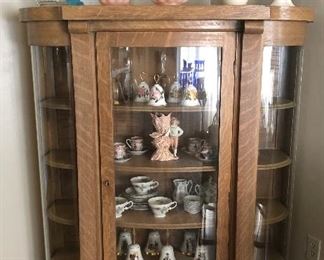 Curio Cabinet is 53 inches tall by 42 inches wide by 15 inches deep $150