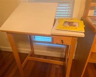 Shain drawing table. Solid maple. 