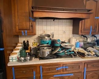 Pots pans kitchenware